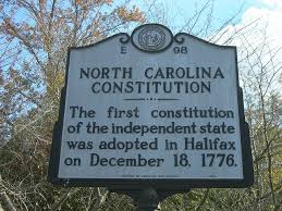 North Carolina Constitution Sign
